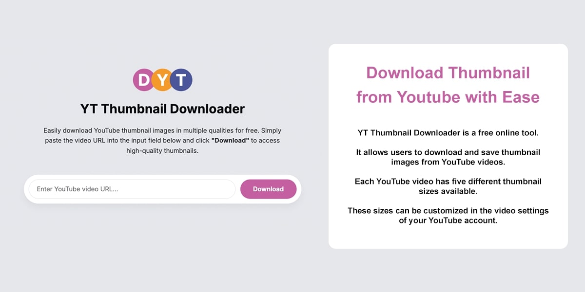 We offer powerful, free tools designed specifically for YouTube creators.