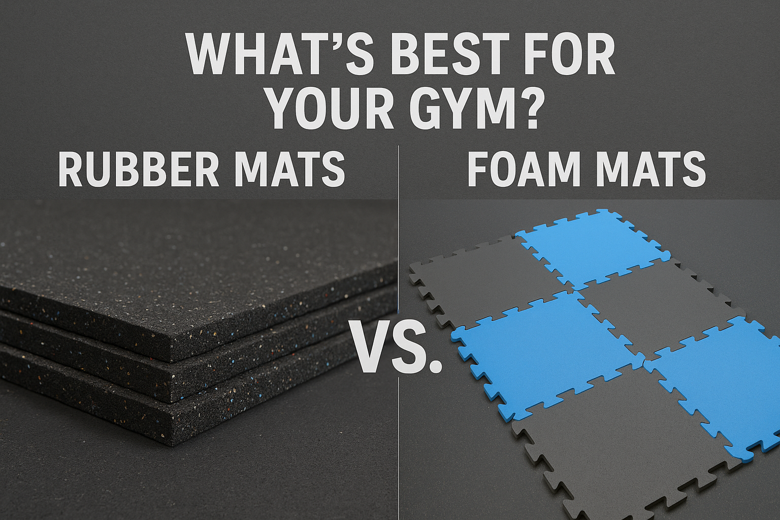 Rubber Mats vs. Foam Mats: What’s Best for Your Gym?